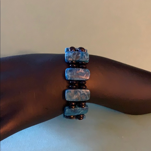 Blue Jasper Bracelet - Picture 1 of 3
